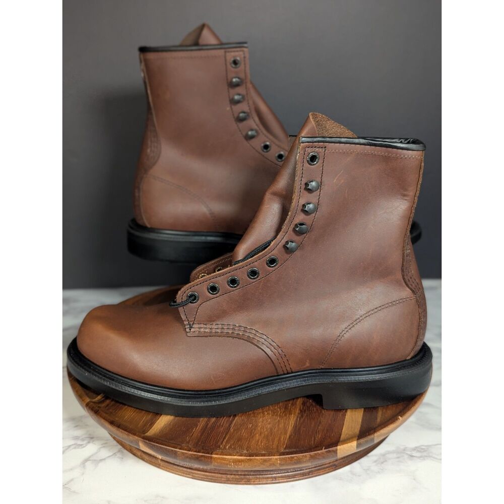 Red Wing 953 SuperSole 8" Work Boots Brown Leather Soft Toe Men's 11 D NWOB